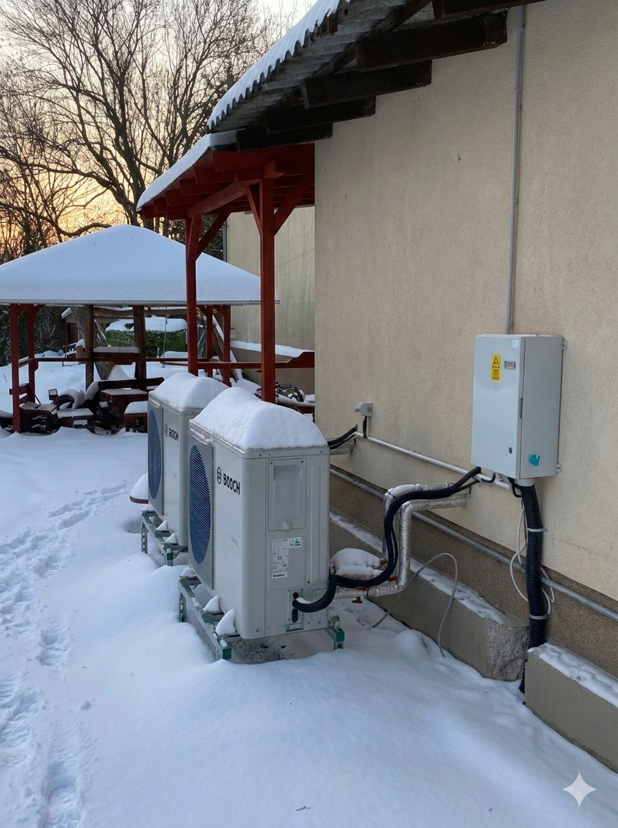 Bosch monoblokk levegő - víz hőszivattyú